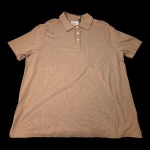 Goodfellow & Co. Mens Tan Polo Sz XL  100% Cotton  NWT